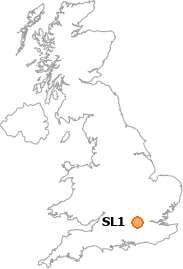 map showing location of SL1