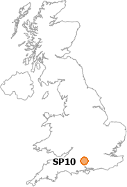 map showing location of SP10