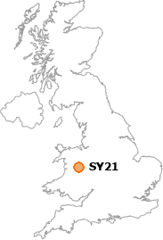 map showing location of SY21