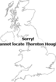 map showing location of Thornton Hough, Merseyside