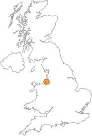 map showing location of Thornton, Merseyside