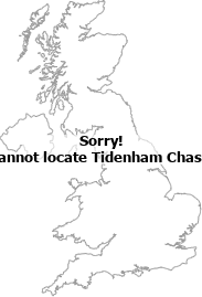 map showing location of Tidenham Chase, Gloucestershire