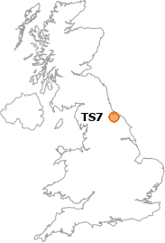 map showing location of TS7