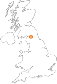 map showing location of Walton, Cumbria