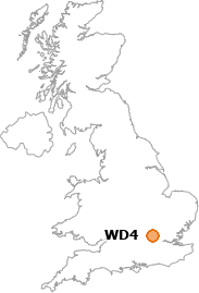 map showing location of WD4
