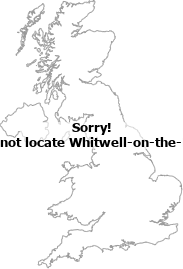 map showing location of Whitwell-on-the-Hill, North Yorkshire