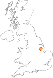 map showing location of Wold Newton, North Eart Lincolnshire
