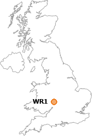 map showing location of WR1