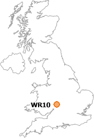map showing location of WR10