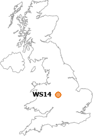 map showing location of WS14