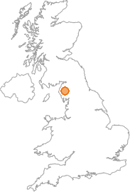map showing location of Wythburn, Cumbria
